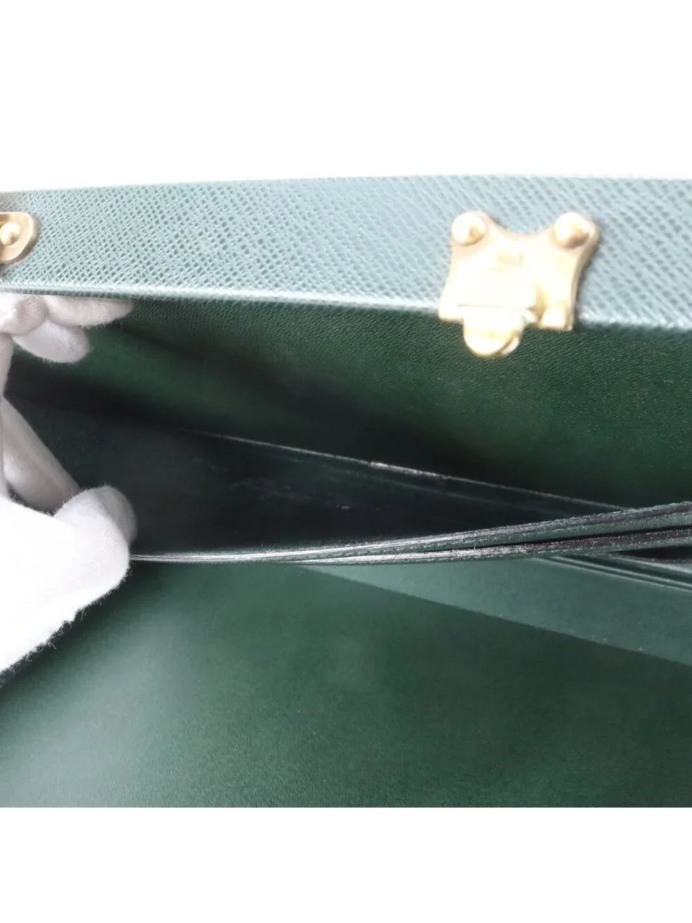 Louis Vuitton Taiga Diplomat Leather Attache Case Hard Document Bag Business